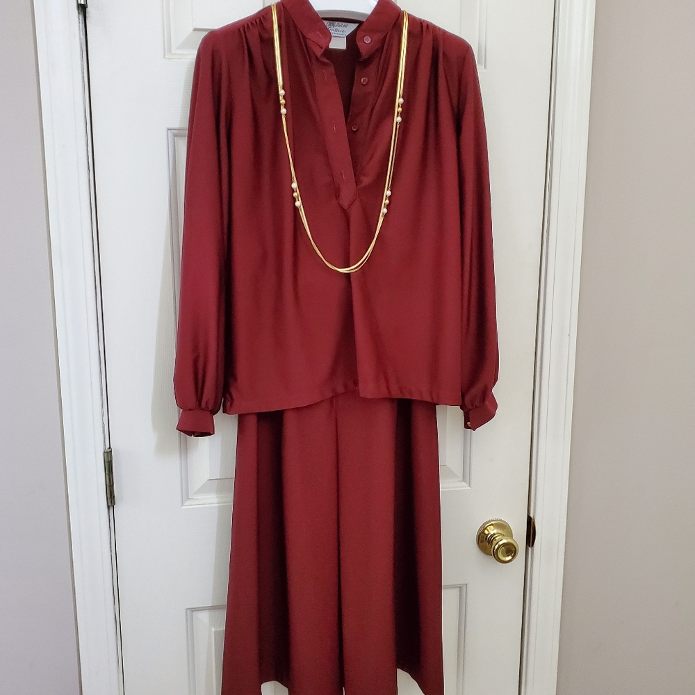 Vintage 70's 2 piece dress